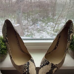 Coach Snakeskin Patterned Heels